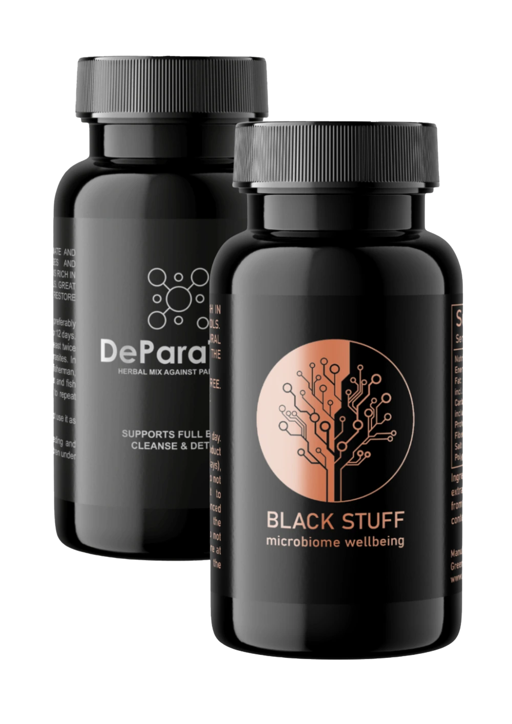 Black Stuff pulber, 90 kapslit + DeParaTox, 72 kapletti